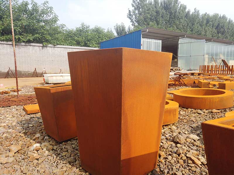 No paint corten steel planter Manufacturer